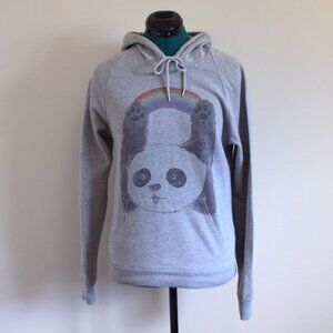 Graphic Hoodie with Panda and Rainbow
